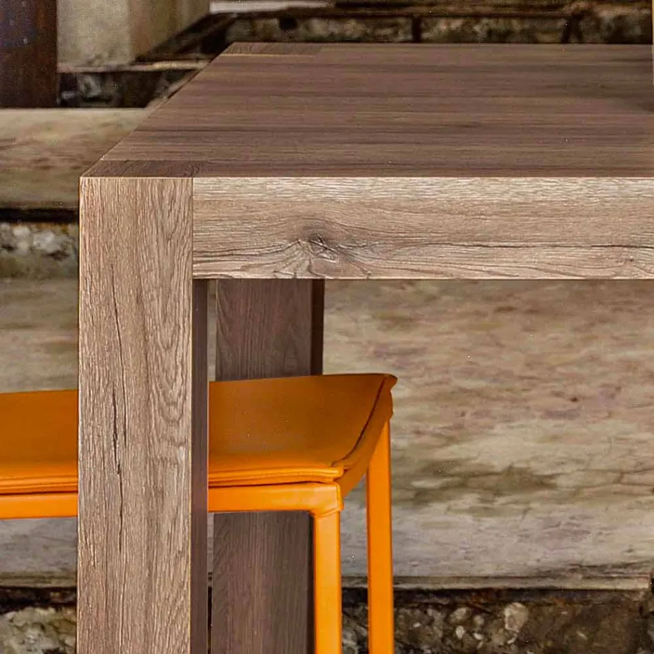 Tabel udvides op til 300 cm moderne design melamin Oky Viadurini