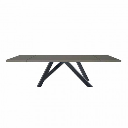 Udvideligt bord Op til 300 cm i Fenix og stål fremstillet i Italien - Settimmio Viadurini