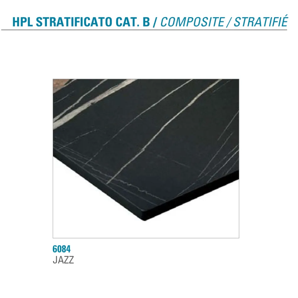 Udtrækkeligt bord Op til 300 cm i lagdelt HPL Made in Italy - Bastiano Viadurini