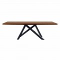 Udvideligt bord Op til 300 cm i træ og stål fremstillet i Italien - Settimmio