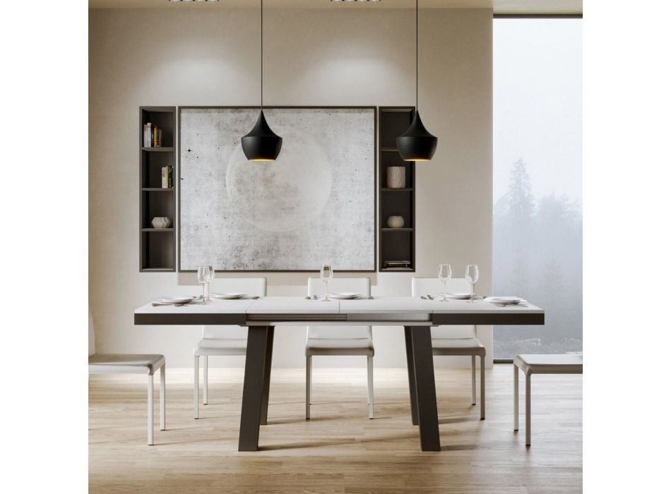 Udtrækkeligt bord op til 4,40 m Moderne Made in Italy Wood - Cedric Viadurini