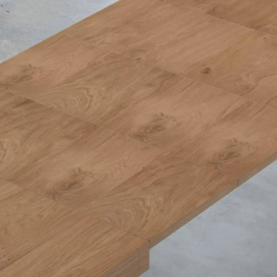 Udtrækkeligt bord op til 470 cm i Made in Italy Fineret træ – Gordito Viadurini