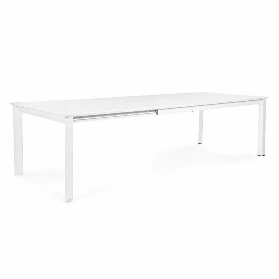 Udvideligt bord i moderne aluminiumdesign til udendørs homemotion - Casper Viadurini