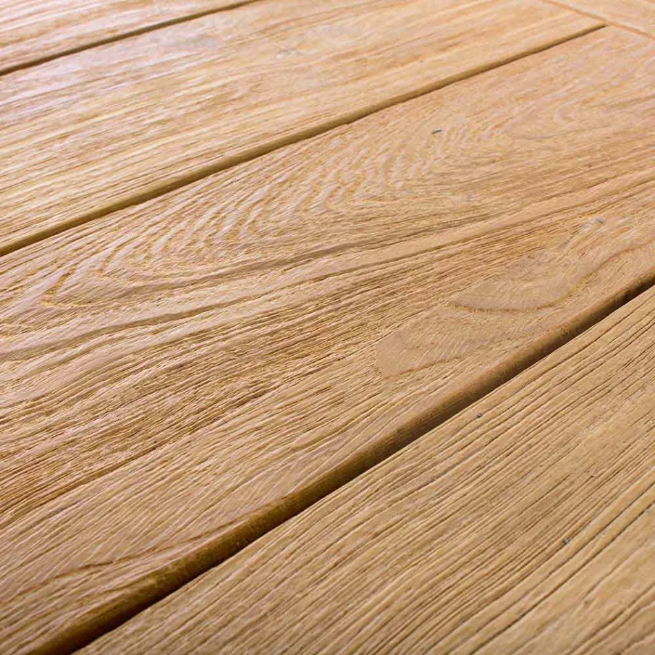 Udvideligt træbordsdesignbord til 6 personer Hjemme - Hunter Viadurini