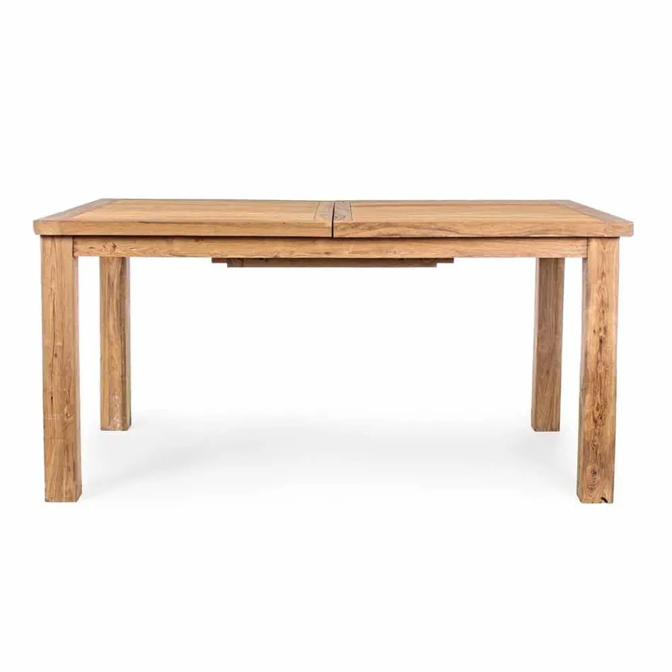 Udvideligt træbordsdesignbord til 6 personer Hjemme - Hunter Viadurini