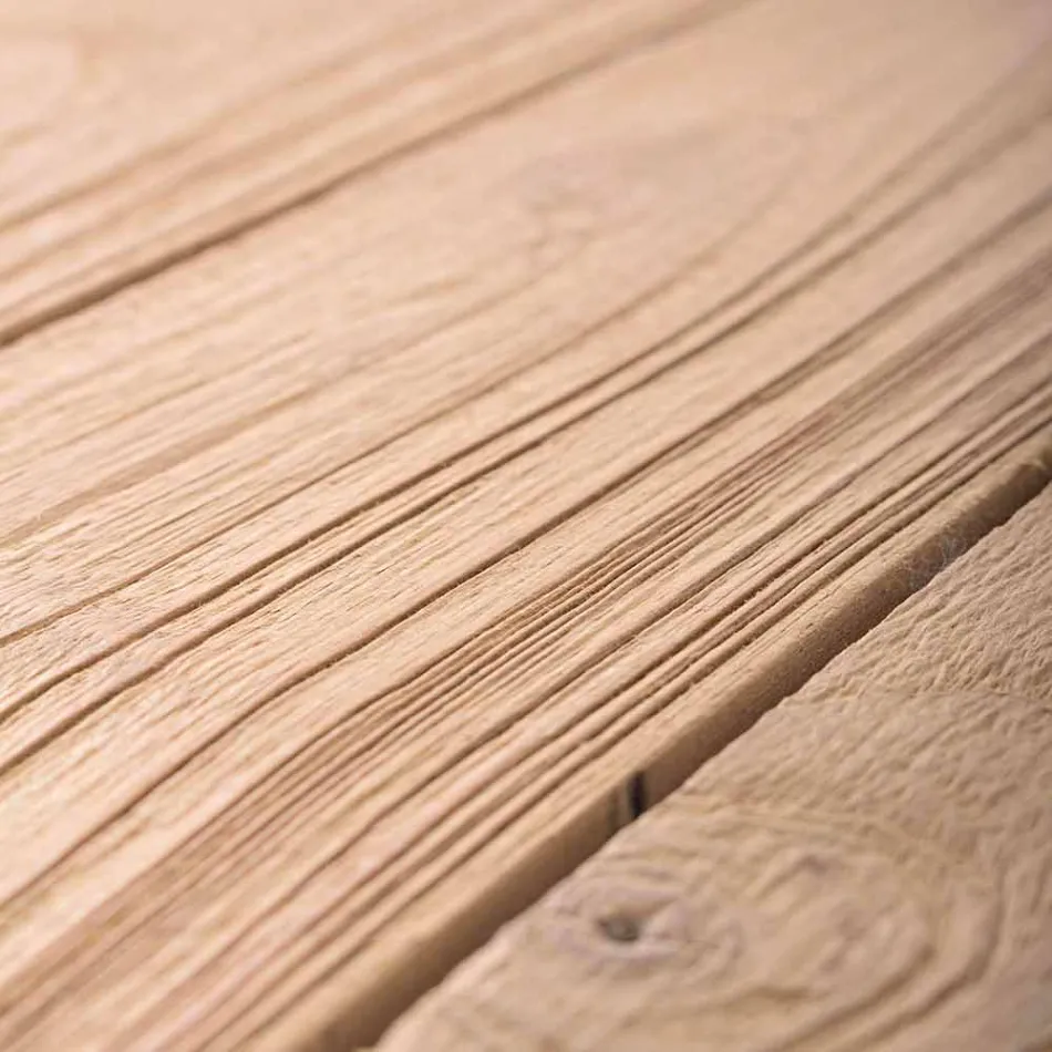 Udvideligt træbordsdesignbord til 6 personer Hjemme - Hunter Viadurini