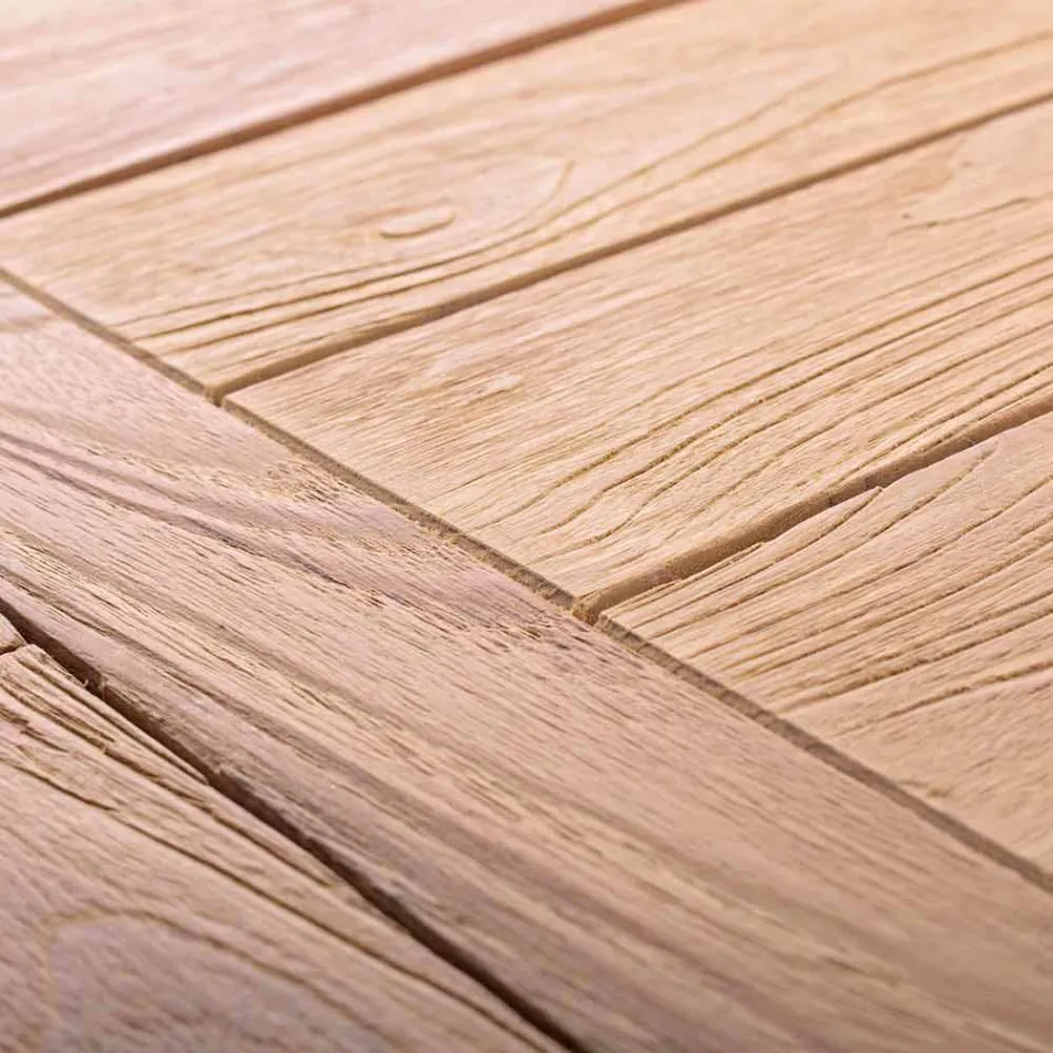 Udvideligt træbordsdesignbord til 6 personer Hjemme - Hunter Viadurini