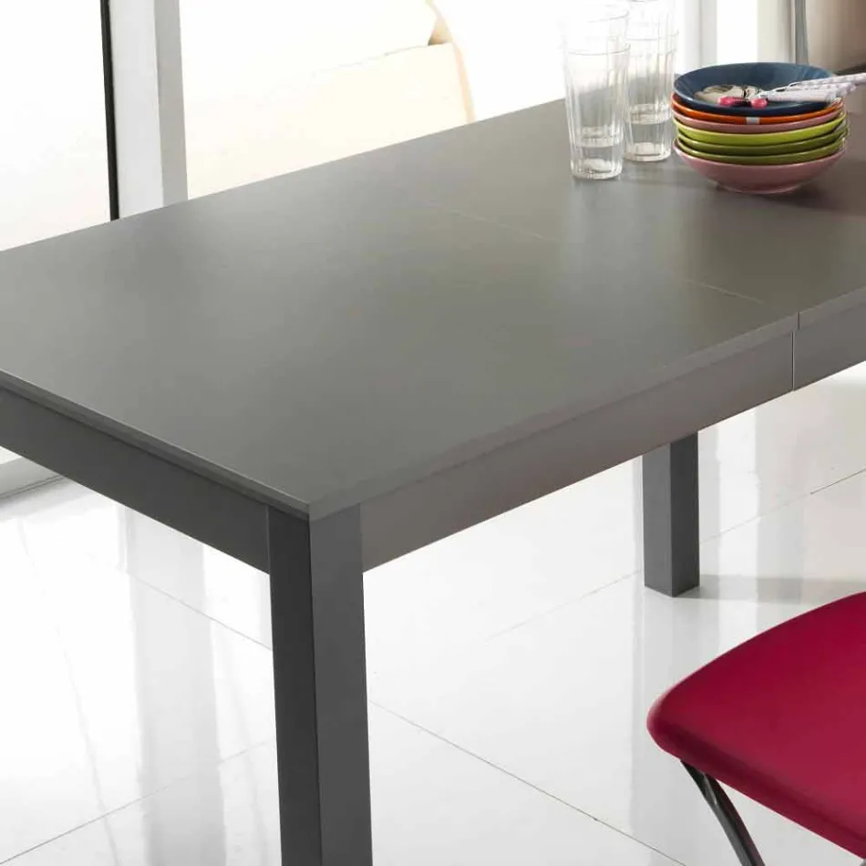 Udtrækkeligt bord i bøgetræ fremstillet i Italien Tito Viadurini