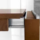 Udvideligt bord i asketræ med sidebånd i ask - Ketla Viadurini