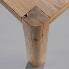 Udtrækkeligt bord i blokplade og firkantede ben Made in Italy - Rillian Viadurini