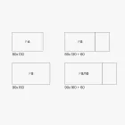 Udtrækkeligt melaminbord med forskellige finish lavet i Italien - Lily Viadurini