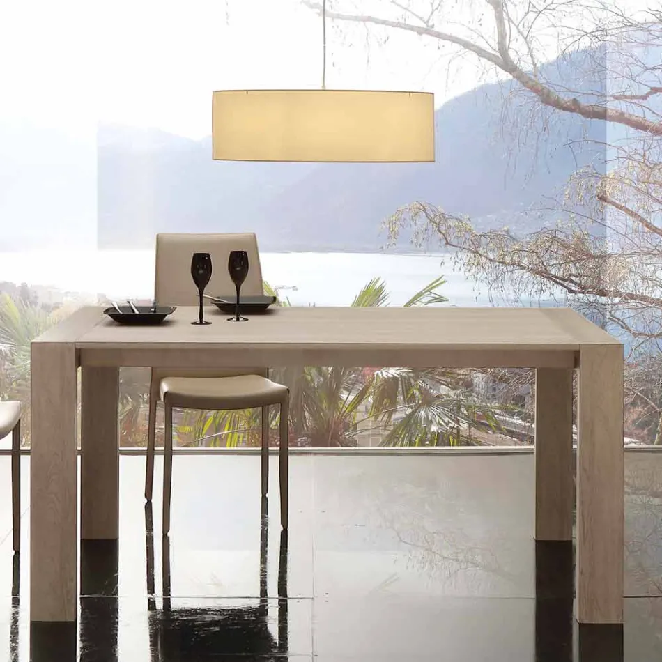 Udvideligt bord i melamin og moderne mdf Jesi Viadurini