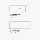 Udtrækkeligt glaskeramisk bord med 3 forskellige overflader lavet i Italien - Tecna Viadurini