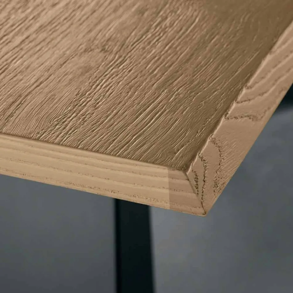 Udvideligt sidebord i eg lavet i Italien - Zerba Viadurini