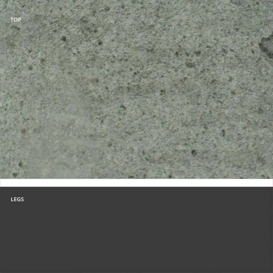 Moderne udvideligt bord med stentøj top lavet i Italien, Erve Viadurini