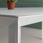 Moderne bord, der kan udvides, med aluminiumsstruktur - Blera Viadurini