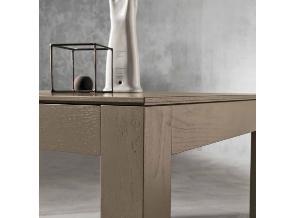 Moderne udvidelig asketræbord lavet i Italien af ​​Leffe Viadurini