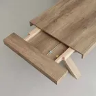 Moderne udtrækkeligt bord i melamin og Mdf Denver Viadurini