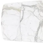 Udtrækkeligt bord lavet med keramisk bordplade og jernbase - Incrocio Viadurini