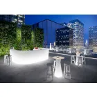 Udendørs højbord med lysende base og Hpl-top Fremstillet i Italien - Tinuccia Viadurini