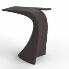 Design højt udendørs bord H 100 cm, i polyethylen, Wing Vondom Viadurini