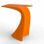 Design højt udendørs bord H 100 cm, i polyethylen, Wing Vondom Viadurini