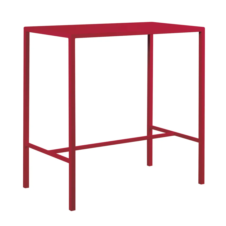 Havehøjbord i galvaniseret stål Fremstillet i Italien - Vesna Viadurini