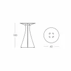 Modernt designbord i polyethylen - Jet Next af Slide Viadurini