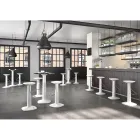 Højt rundt bord i polyethylen med HPL Top Made in Italy - Pito Viadurini