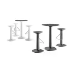 Højt rundt bord i polyethylen med HPL Top Made in Italy - Pito Viadurini