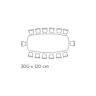 Bord med tøndeformet keramikplade og stålbund Made in Italy - Ezzellino Viadurini