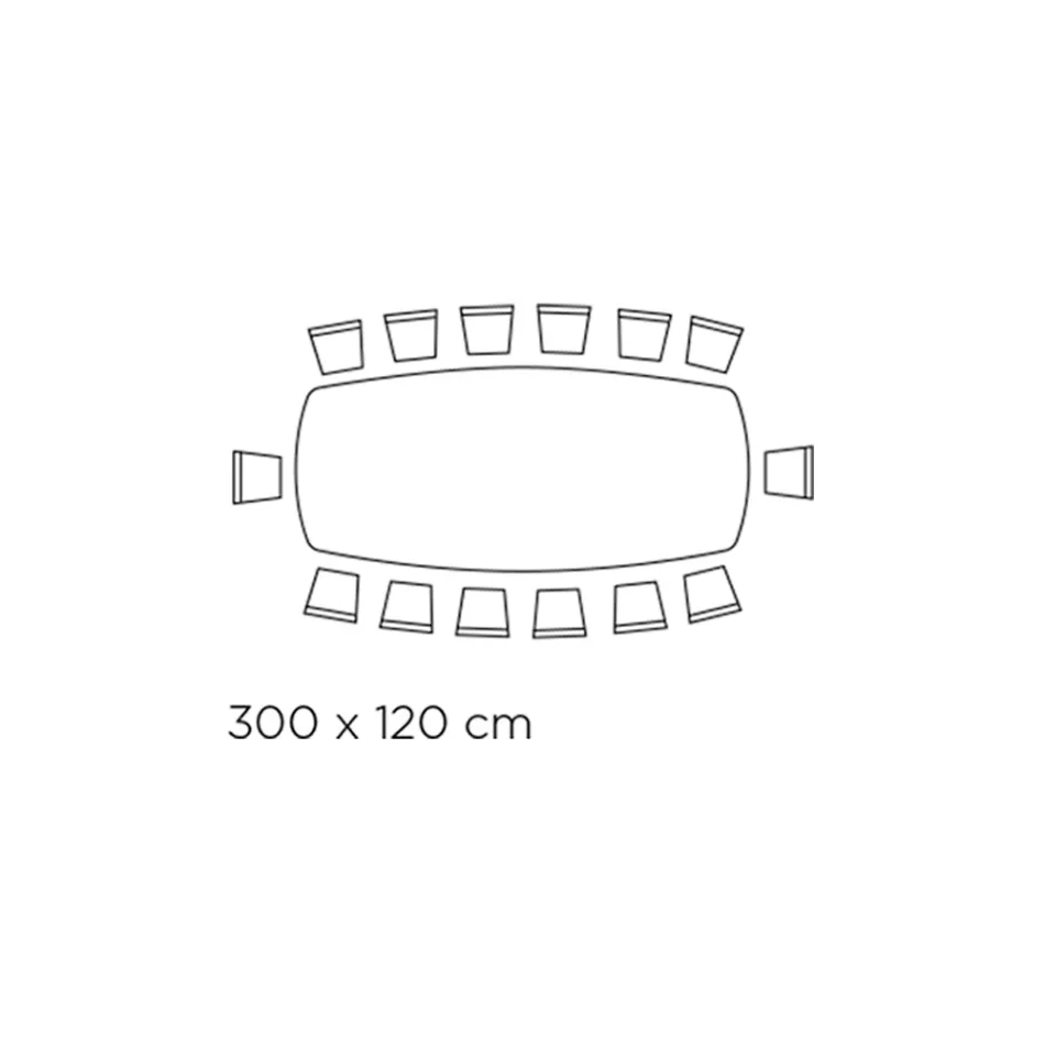 Bord med tøndeformet keramikplade og stålbund Made in Italy - Ezzellino Viadurini