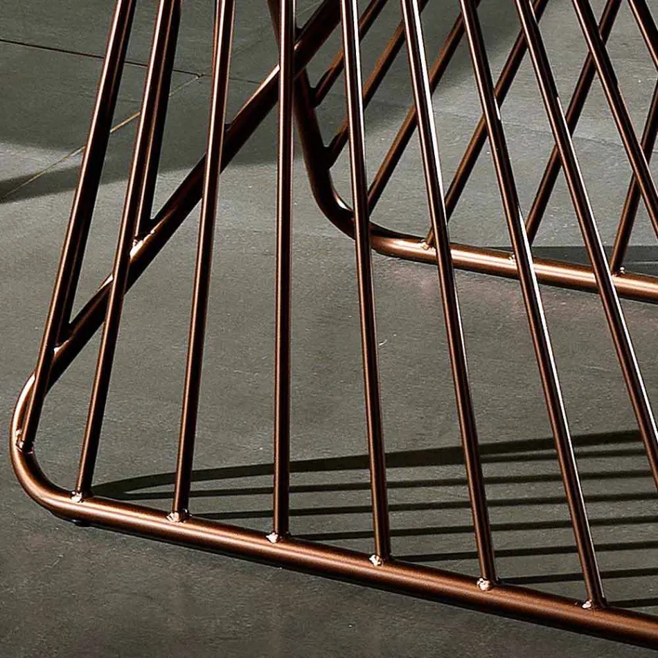 Bord med top lavet i Italien moderne glas keramik, Mitia Viadurini