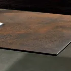 Bord med top lavet i Italien moderne glas keramik, Mitia Viadurini