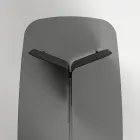 Bord med formet glasplade og buet metalbund - Piacere Viadurini