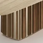 Lunaria bord med marmorplade og metalfod, fremstillet i Italien Viadurini