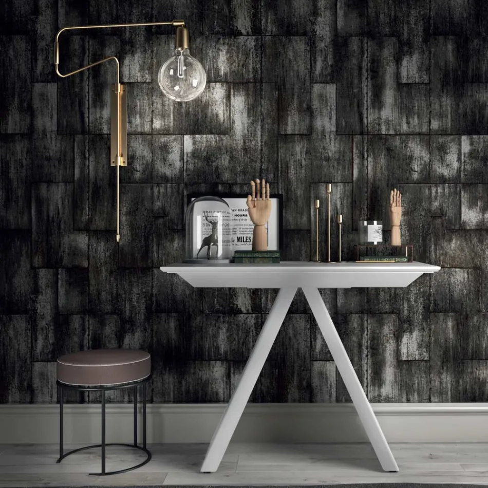 Udtrækkeligt konsolbord op til 325 cm i Made in Italy Laminat - Dalmatisk Viadurini