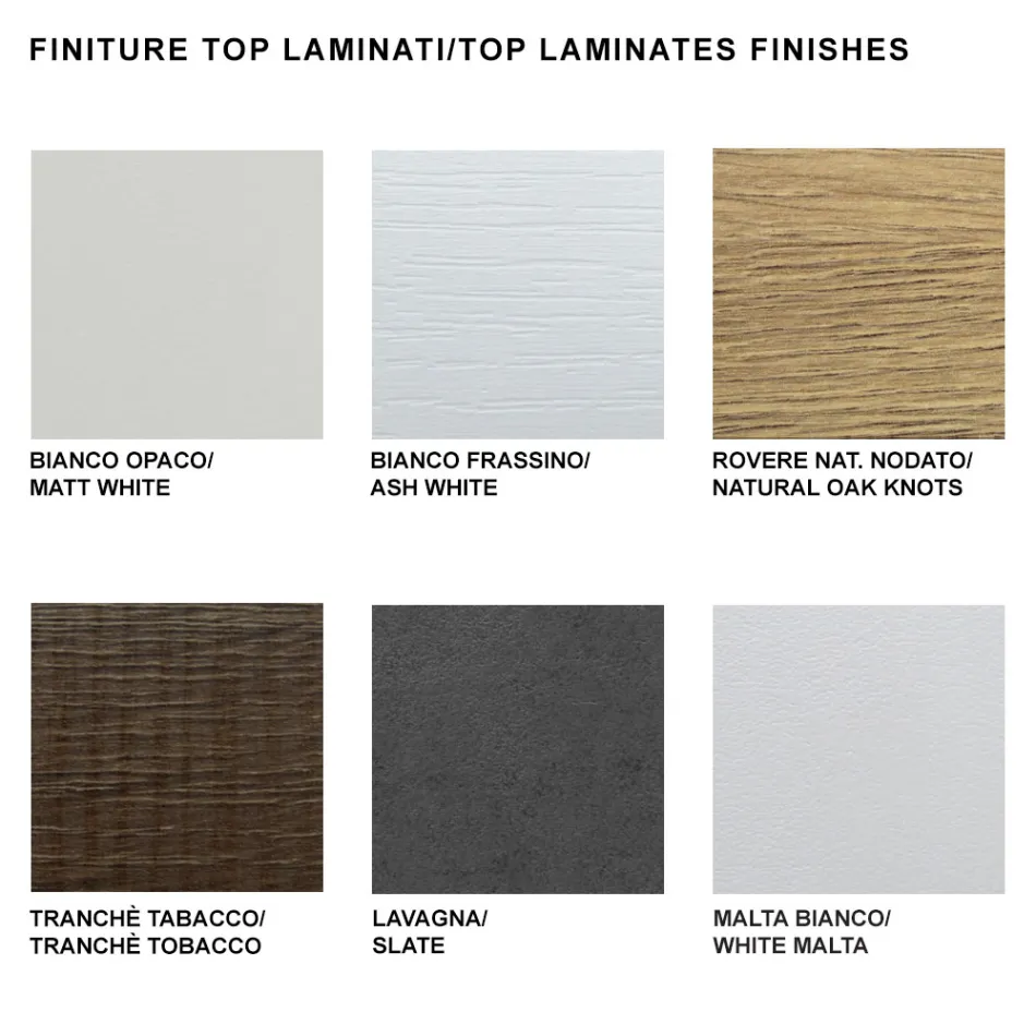 Udtrækkeligt konsolbord op til 325 cm i Made in Italy Laminat - Dalmatisk Viadurini