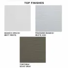 Udtrækkeligt konsolbord op til 325 cm i melamin lavet i Italien - Settimmio Viadurini