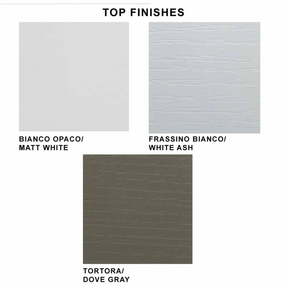 Udtrækkeligt konsolbord op til 325 cm i melamin lavet i Italien - Settimmio Viadurini