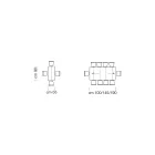 Udtrækkeligt konsolbord i fineret træ lavet i Italien - Gordito Viadurini