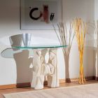 Konsolbord i sten og krystal med moderne design Dios Viadurini