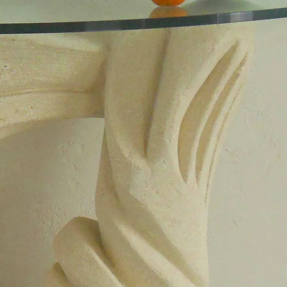 Konsolbord i sten og krystal af Emera design Viadurini