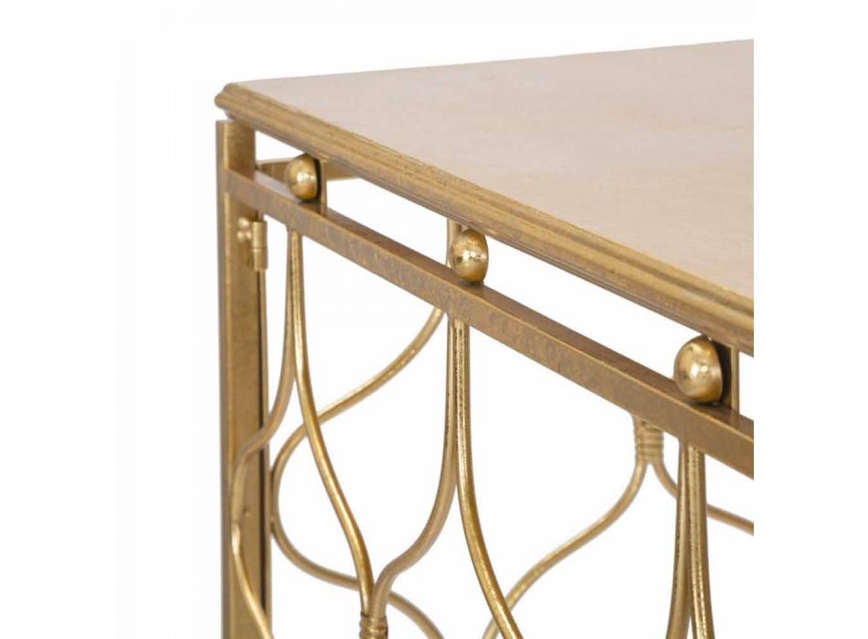 Moderne design rektangulært jernkonsolbord - Karine Viadurini