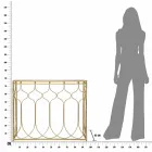 Moderne design rektangulært jernkonsolbord - Karine Viadurini