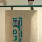 Rektangulær konsolbord i sten og krystal design Soter Viadurini