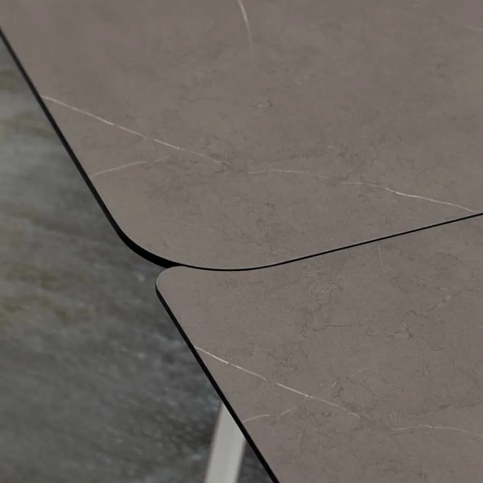 Udtrækkeligt køkkenbord Op til 280 cm Marmoreffekt Fremstillet i Italien - Pinocchio Viadurini