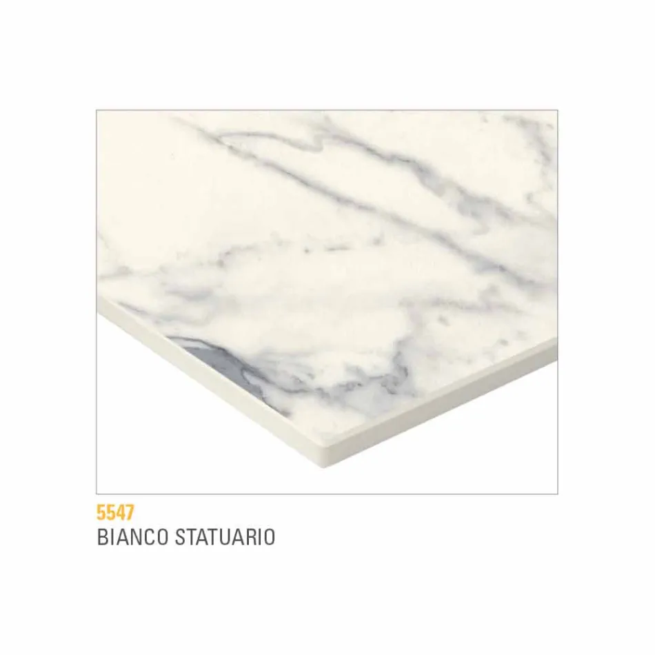 Udtrækkeligt køkkenbord Op til 280 cm Marmoreffekt Fremstillet i Italien - Pinocchio Viadurini