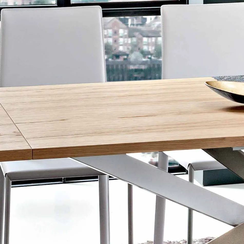 Udtrækkeligt køkkenbord Op til 280 cm i træ Fremstillet i Italien - Carlino Viadurini