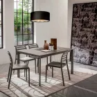 Køkkenbord med melaminplade og metalbund fremstillet i Italien - Spilla Viadurini